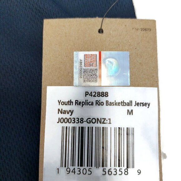 Nike Gonzaga Bulldogs Team Basketball Jersey #1 Youth Boys Size M Navy Blue - Picture 4 of 8